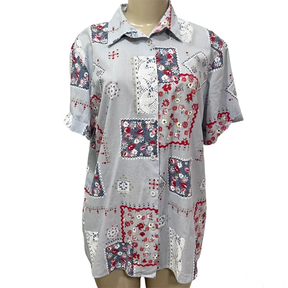 Vintage pattern top - Picture 1 of 4